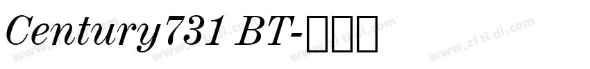 Century731 BT字体转换